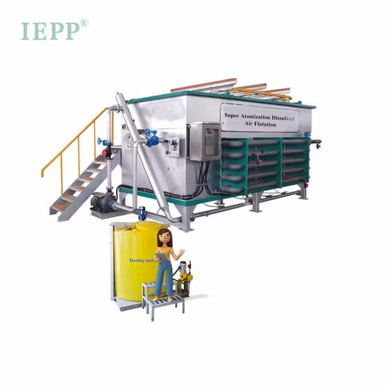 牛乳産業廃水用の毎時 12 トンの溶解空気浮遊選鉱